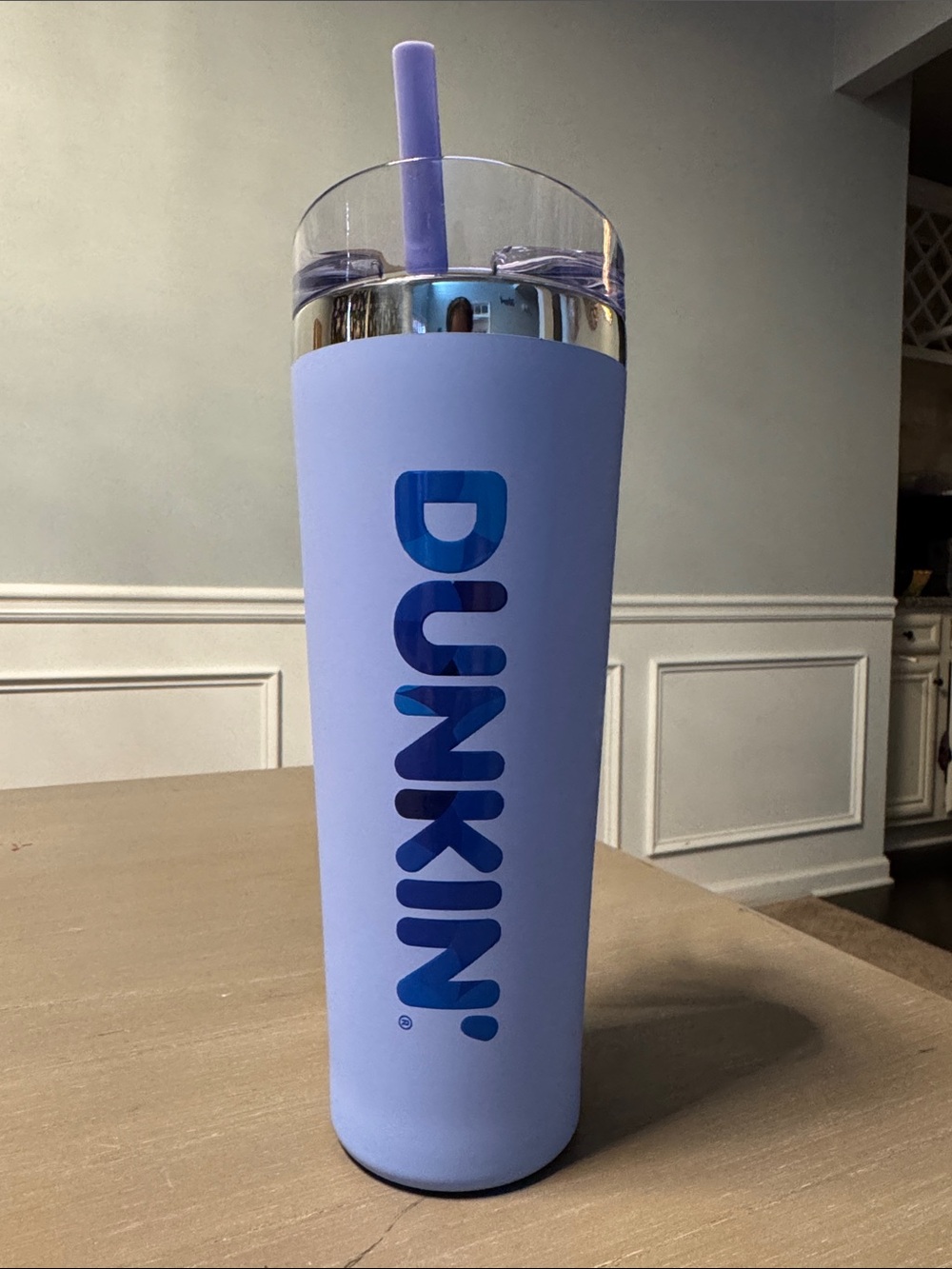 Dunkin® Lavender Insulated Tumbler with Straw 2025 color